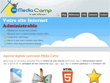 Tablet Screenshot of media-camp.fr